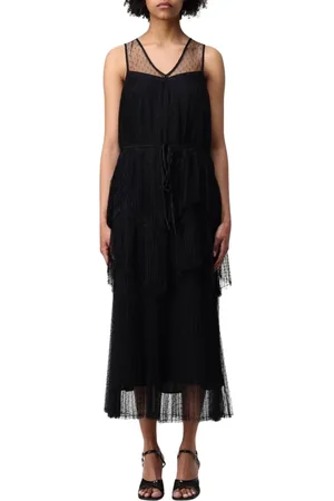 Twin-Set Dame, Kjoler, Svart, XL