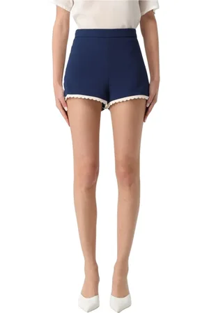 Elisabetta Franchi Dame, Shorts, Blå, S