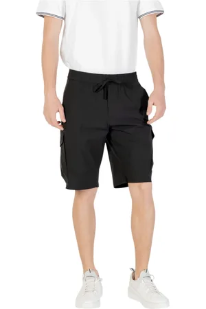 HUGO BOSS Herre, Shorts, Svart, 2XL