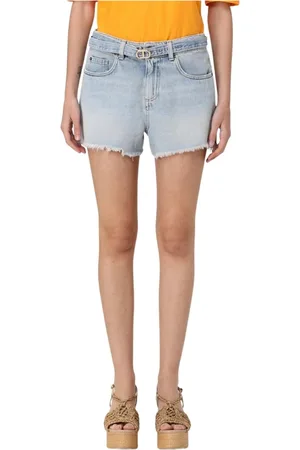 Twin-Set Dame, Shorts, Blå, W28