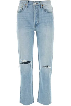 RE/DONE Dame, Jeans, Blå, W27