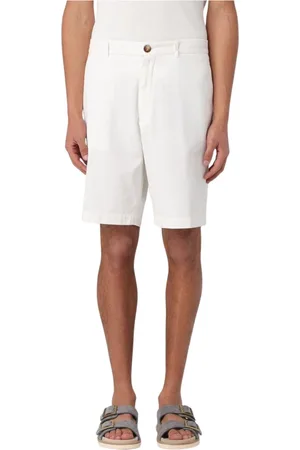 Brunello Cucinelli Herre, Shorts, Hvit, 3XL