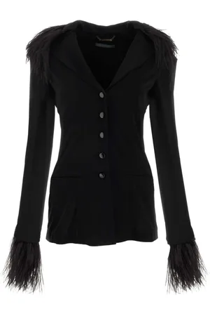 Alberta Ferretti Dame, Jakker, Svart, 2XS