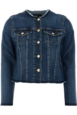 7 for all Mankind Dame, Jakker, Blå, M