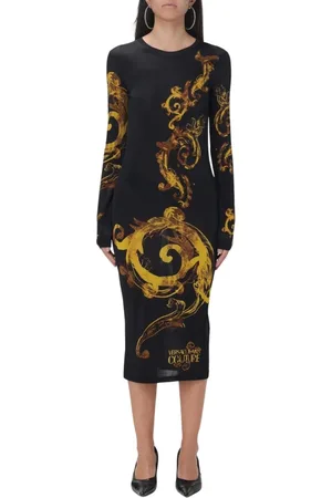 VERSACE Dame, Kjoler, Svart, S