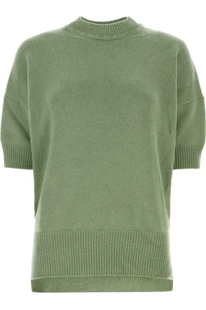 Jil Sander Dame, Strikkevarer, Grønn, S