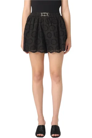 Twin-Set Dame, Shorts, Svart, 2XS