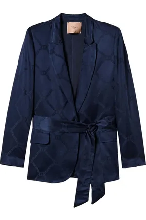 Twin-Set Dame, Jakker, Blå, XS