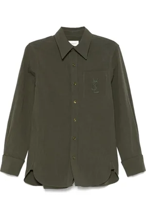 Saint Laurent Dame, Bluser & Skjorter, Grønn, XS