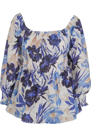 Haust Collection Dame, Bluser & Skjorter, Blå, XL
