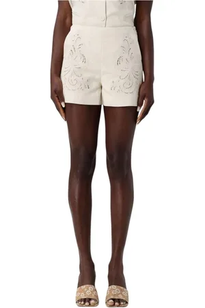 Twin-Set Dame, Shorts, Hvit, M