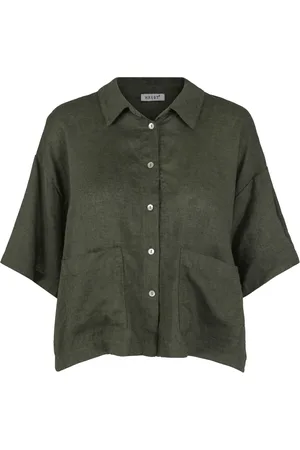 Haust Collection Dame, Bluser & Skjorter, Grønn, XS
