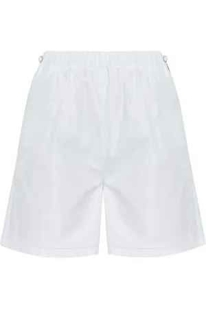 Max Mara Dame, Shorts, Hvit, 2XS