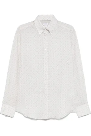 Brunello Cucinelli Herre, Skjorter, Grå, L