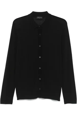 Roberto Collina Herre, Strikkevarer, Svart, M