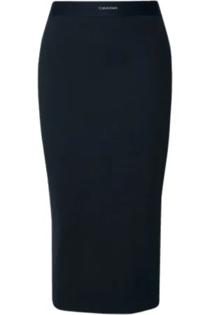 Calvin Klein Dame, Skjørt, Svart, L