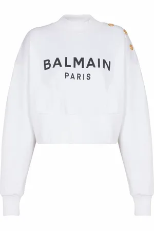 Balmain Dame, Gensere & Hettegensere, Hvit, L