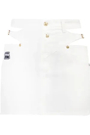 VERSACE Dame, Skjørt, Hvit, XS
