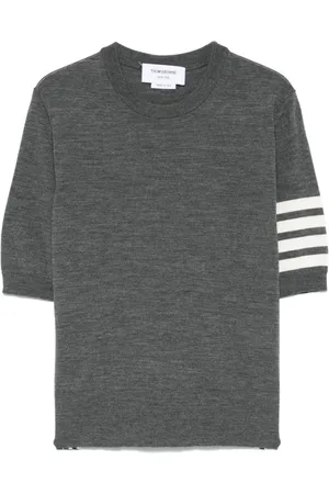 Thom Browne Dame, Strikkevarer, Grå, S