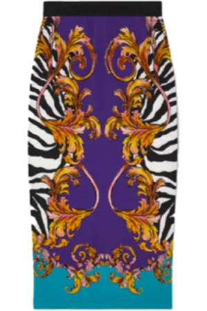 VERSACE Dame, Skjørt, Flerfarget, S