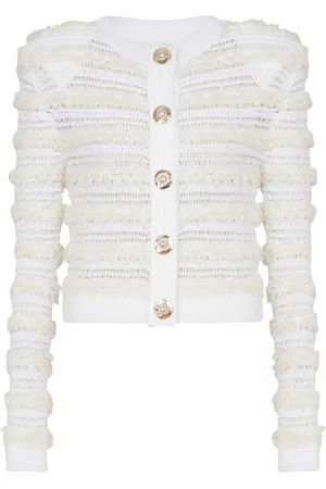Balmain Dame, Strikkevarer, Hvit, S