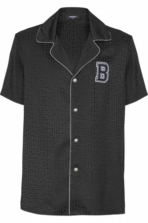 Balmain Herre, Skjorter, Svart, 2XL