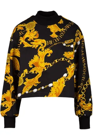 VERSACE Dame, Gensere & Hettegensere, Svart, L