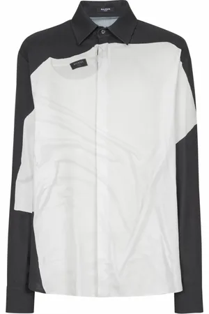 Balmain Herre, Skjorter, Hvit, 2XL