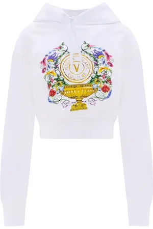 VERSACE Dame, Gensere & Hettegensere, Hvit, S