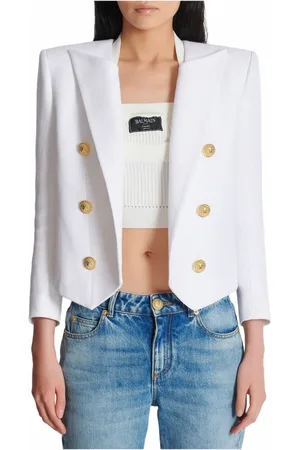 Balmain Dame, Jakker, Hvit, XS