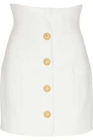 Balmain Dame, Skjørt, Hvit, M