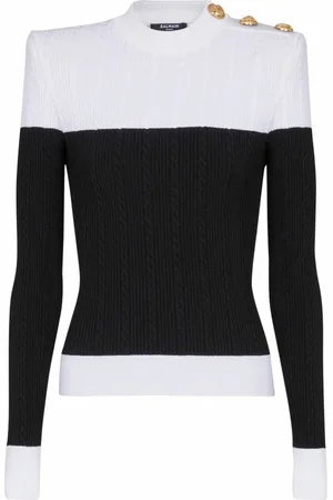 Balmain Dame, Strikkevarer, Svart, L
