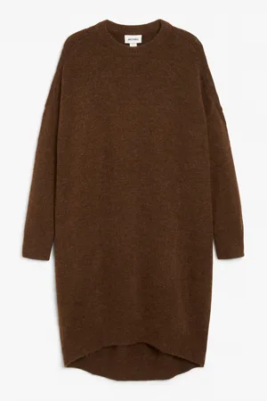 Monki Oversized midi knit dress