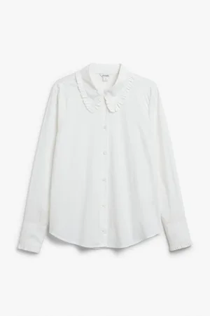 Monki Frill collared blouse