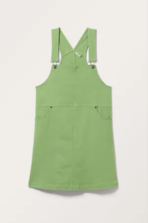 Monki Knee Lenght Dungaree Dress
