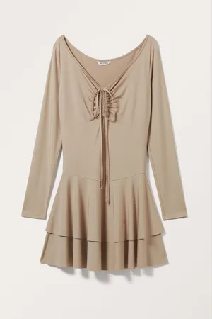 Monki Short Long Sleeve Dress
