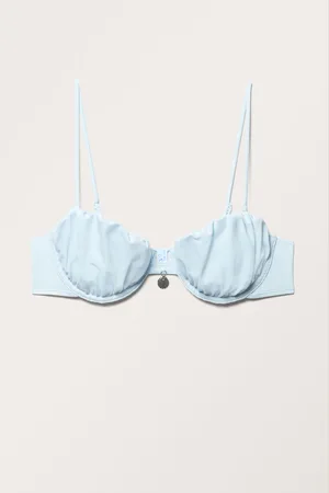 Monki Ruched Wired Bikini Top