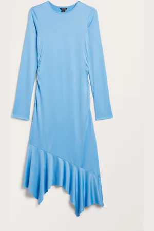 Monki Long sleeved asymmetric dress