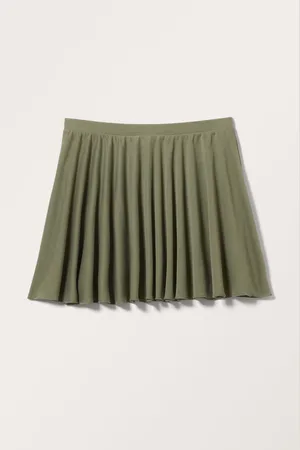 Monki Short Pique Skirt