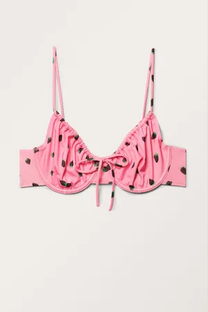 Monki Wired Tie Bikini Top