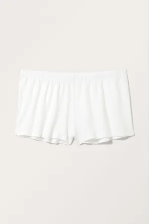 Monki Mini Pointelle Cotton Shorts