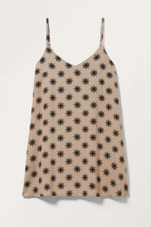 Monki Mini V-neck Slip Dress