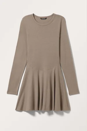 Monki Long Sleeve Mini Dress