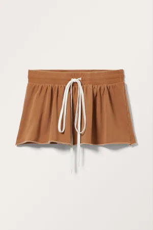 Monki Flouncy Tie Mini Skirt