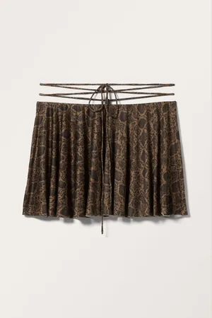 Monki Low Strappy Mini Skirt