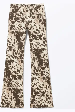 Monki Regular waist cotton trousers