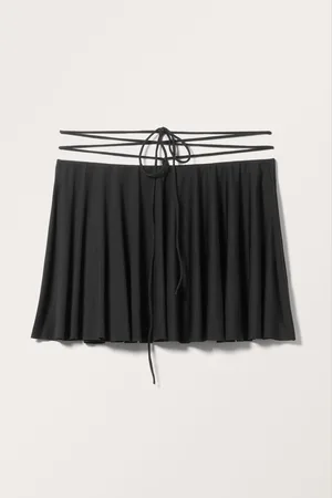 Monki Low Strappy Mini Skirt