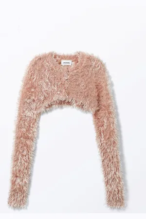 Monki Hairy Knitted Bolero Cardigan