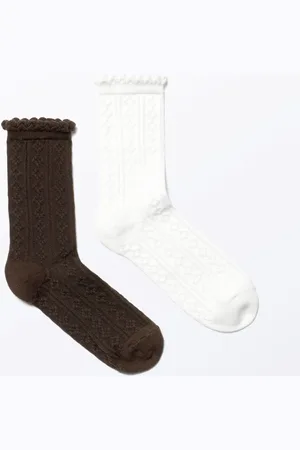 Monki 2-pack Pointelle Socks
