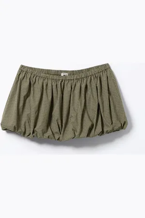 Monki Balloon Mini Cotton Skirt